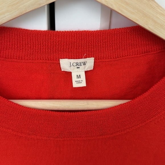 J.crew Merino Wool Red Sweater - Picture 2 of 7